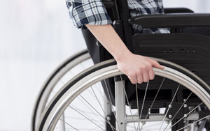 close up invalid person wheelchair